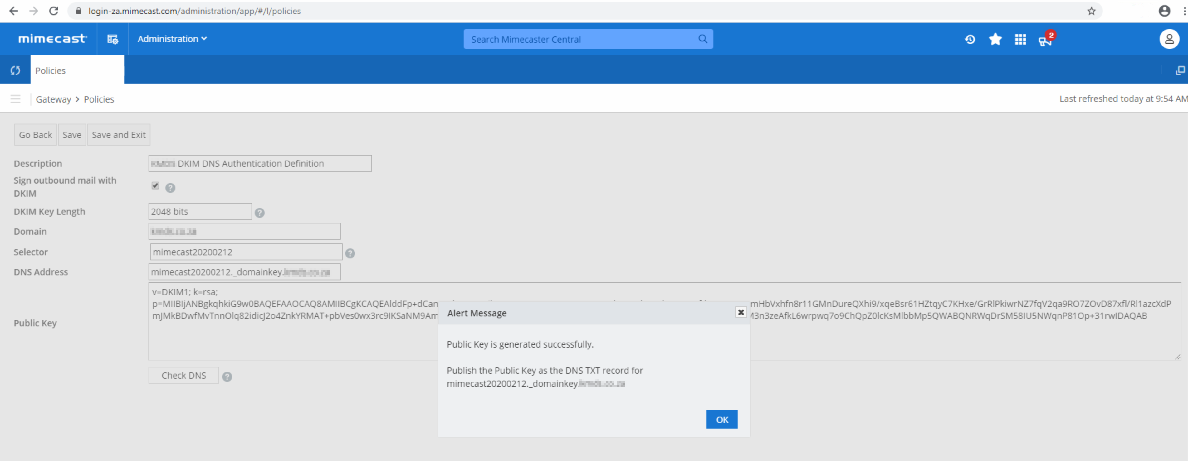 mimecast-spf-dkim-setup
